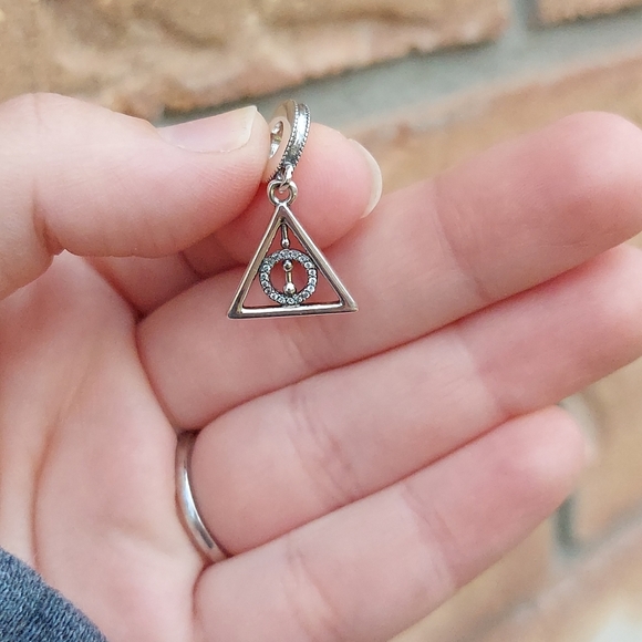 925 Silver Harry Potter Deathly Hallows Charm - Picture 6 of 10